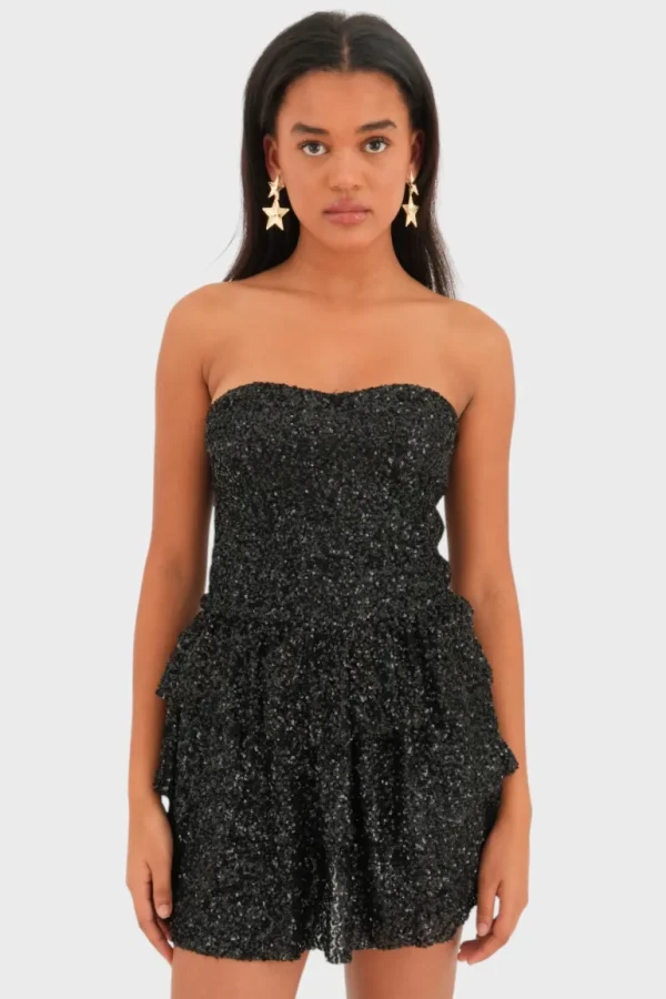 “Nightfall" dress black