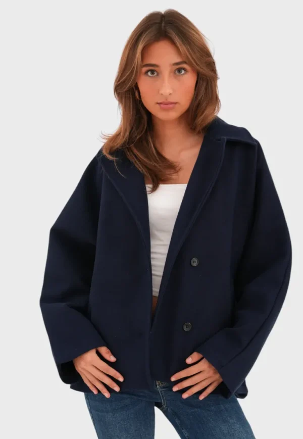 "Autumn" coat navy