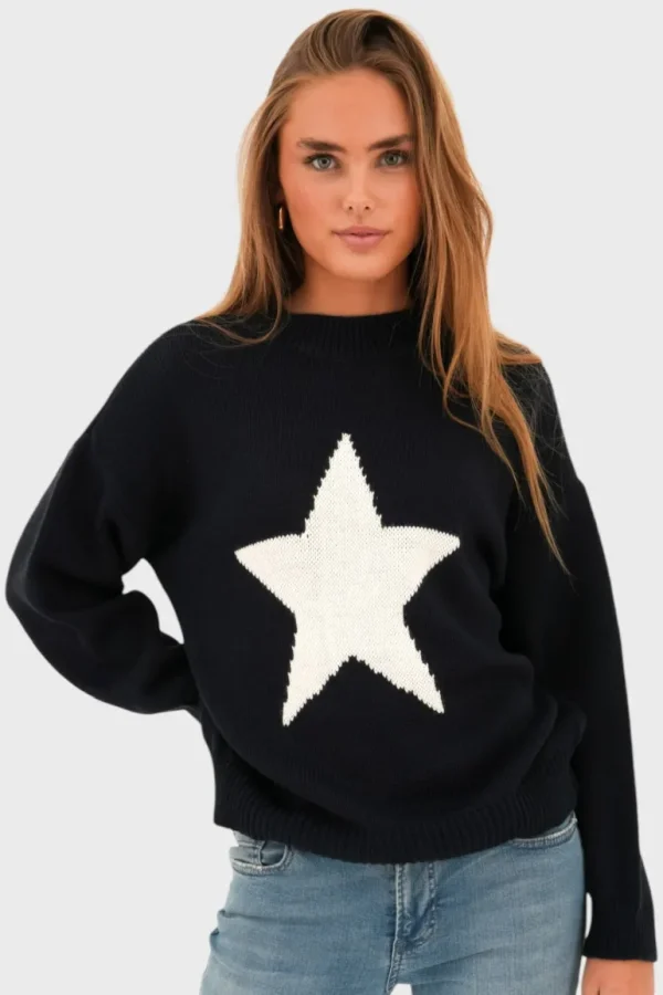 "Big star" sweater navy