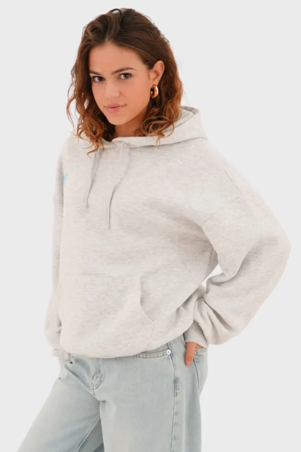 "Bow" hoodie grey