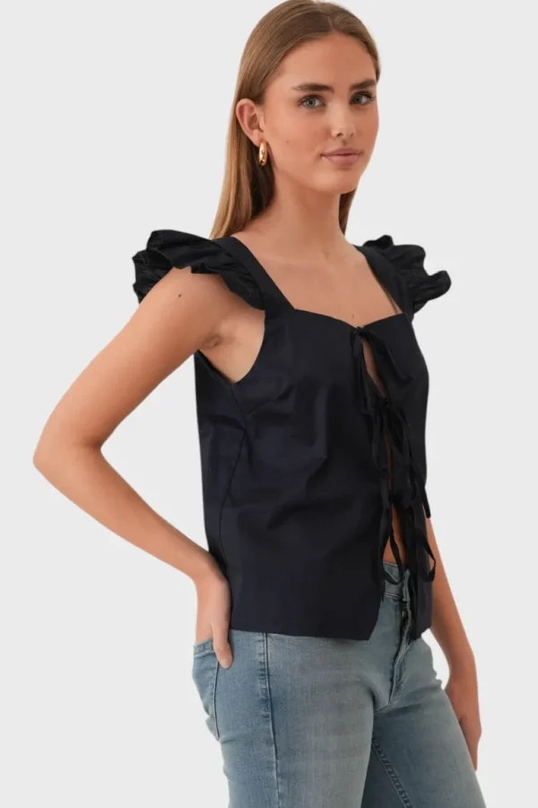 "Bow" top navy