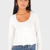 "Charlotte" top white