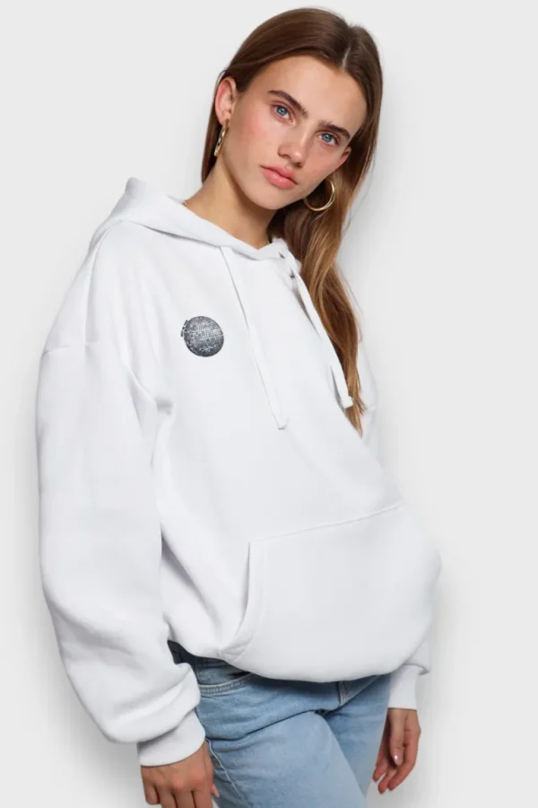 "Disco" hoodie white