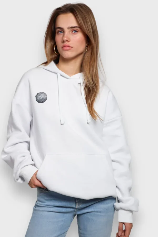 "Disco" hoodie white