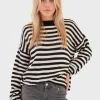 "Fall" sweater striped