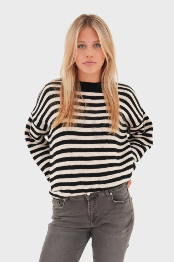 "Fall" sweater striped