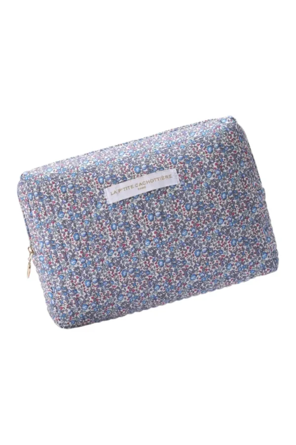 "Flora" pouch blue