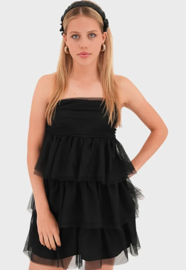 "Flowy" dress black