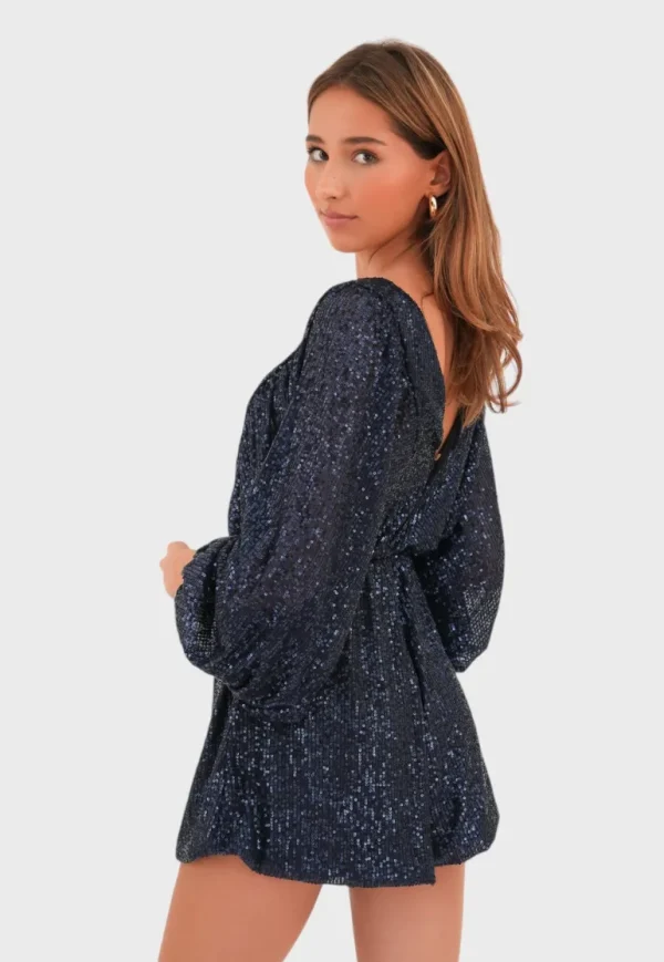 "Glimmer" playsuit navy