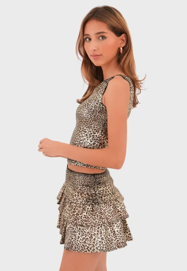 "Glitter leopard" skirt