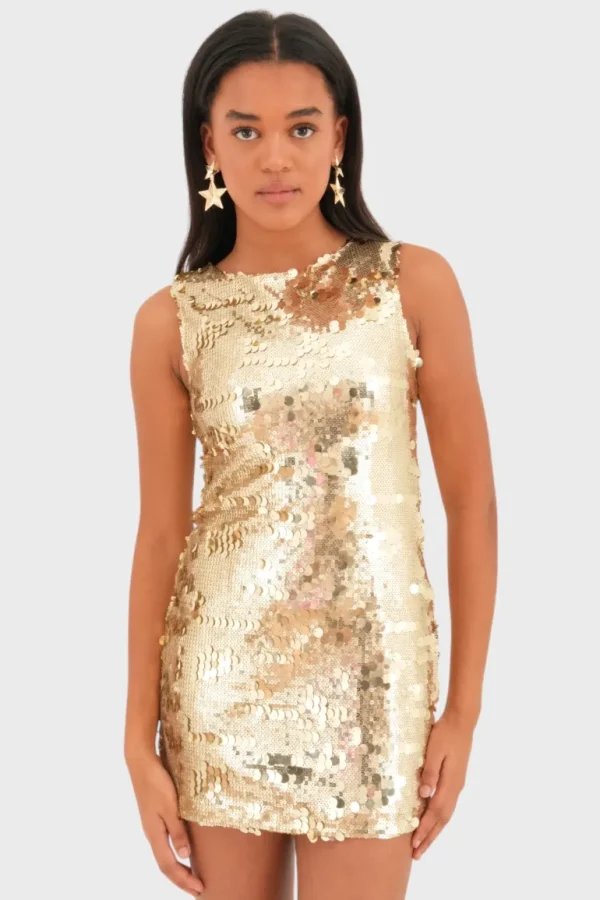 "Going out" dress gold