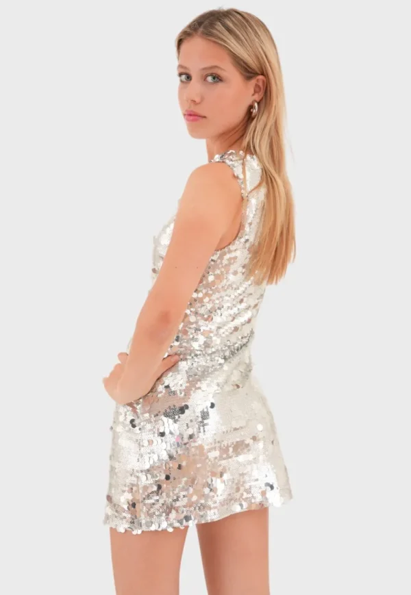 "Going out" dress silver