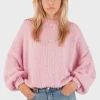 "Keep me warm" sweater baby pink