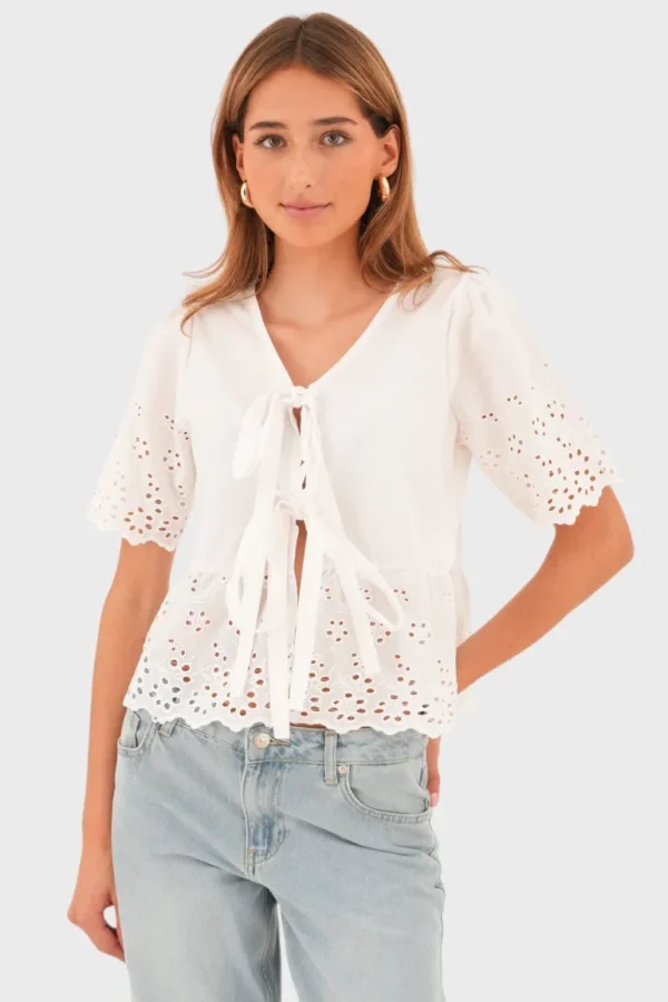 "Lily" blouse white