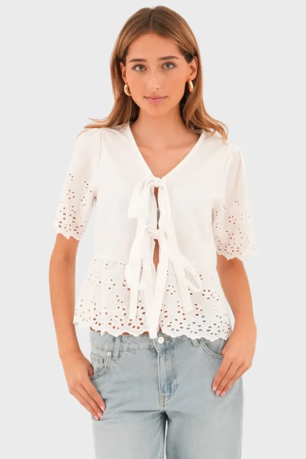 "Lily" blouse white