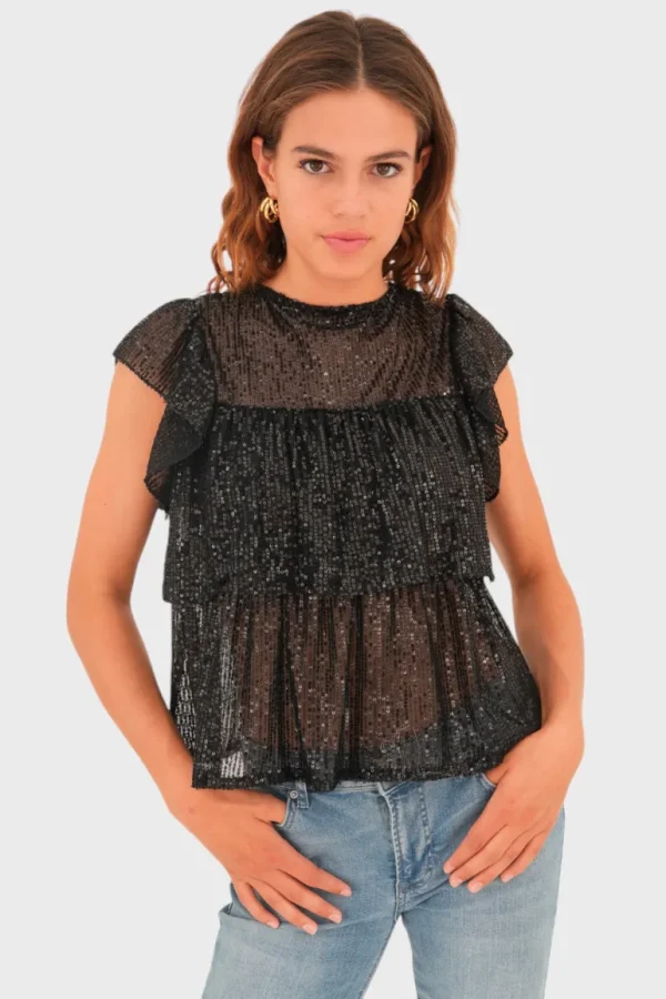 "Lottie" top black