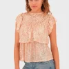 "Lottie" top gold