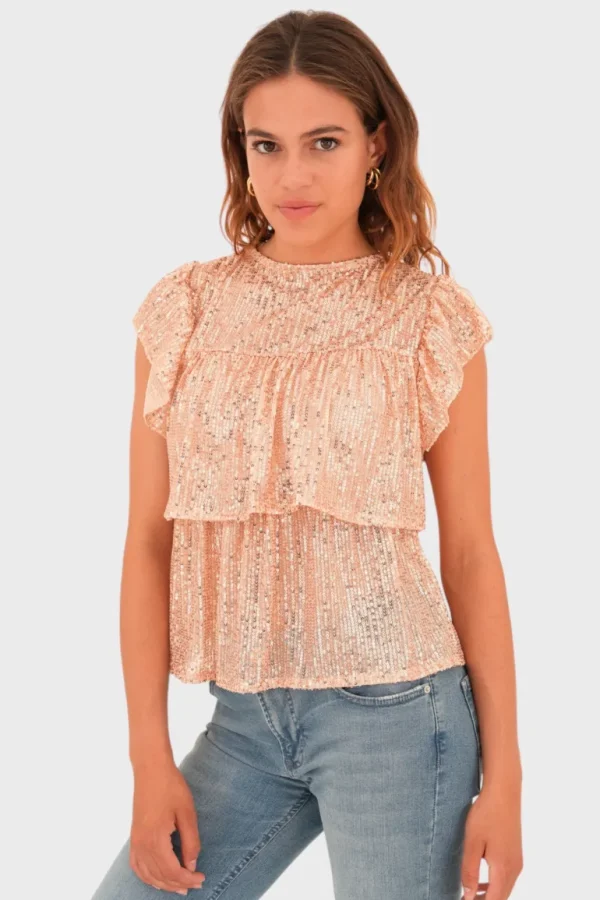 "Lottie" top gold