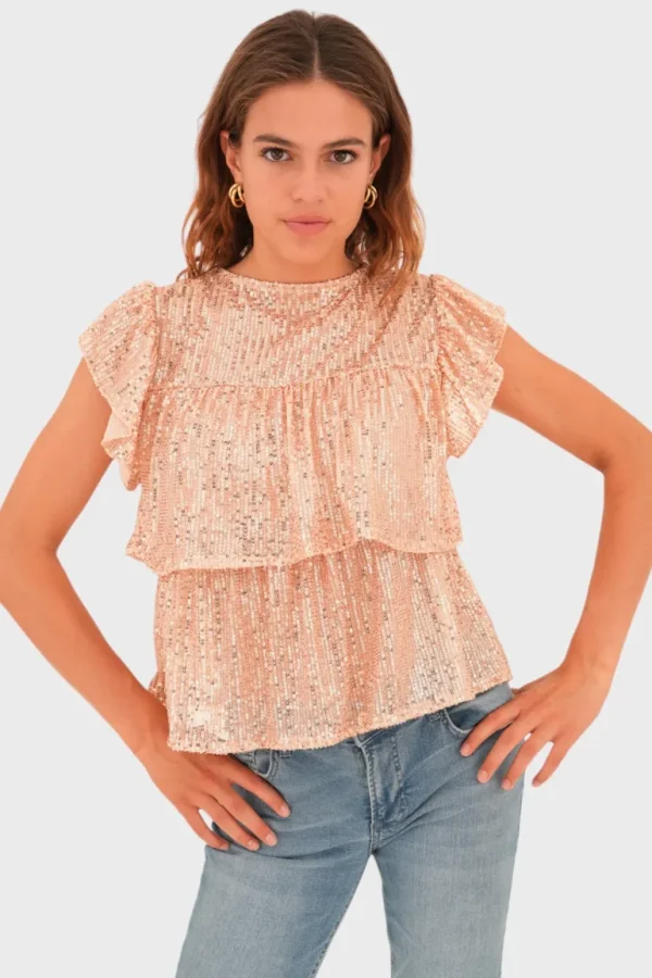 "Lottie" top gold