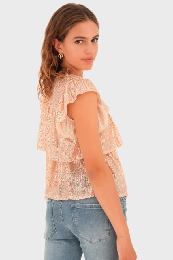 "Lottie" top gold