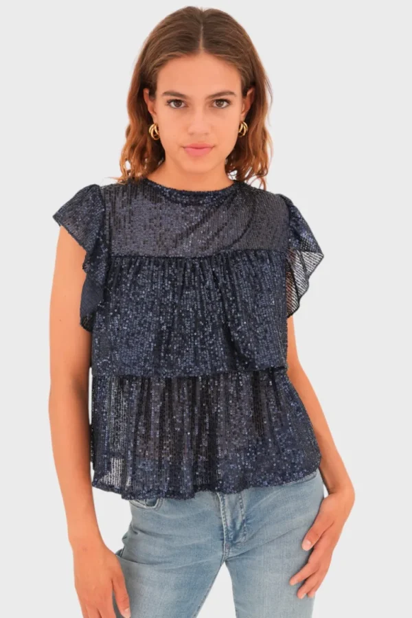 "Lottie" top navy