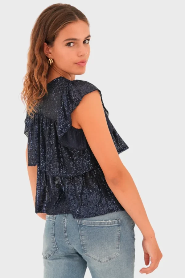 "Lottie" top navy