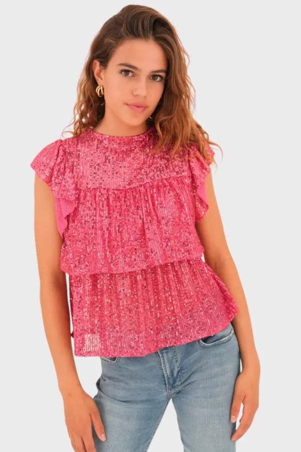 "Lottie" top pink