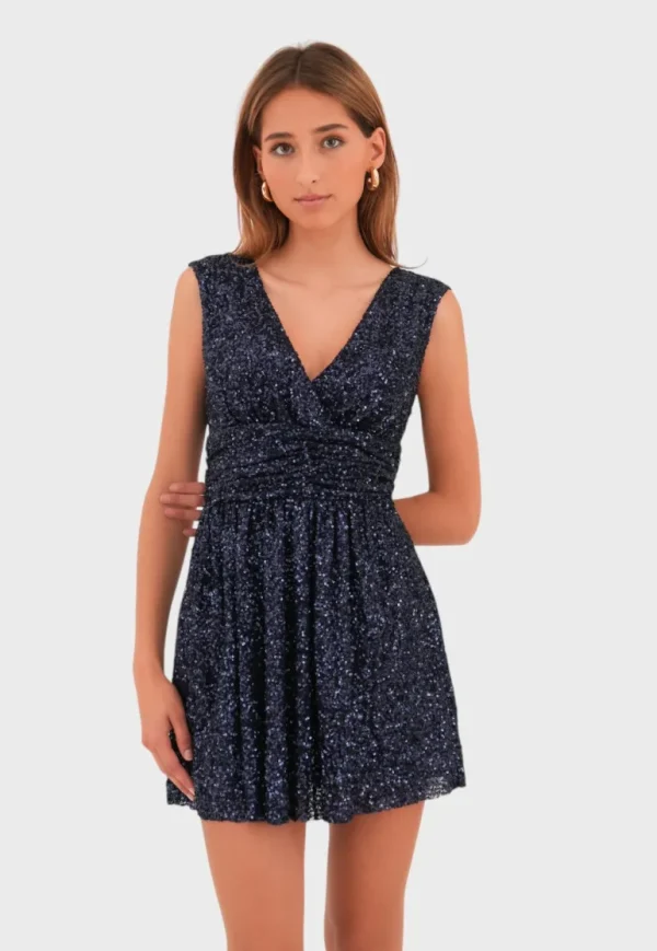 "New York" dress navy