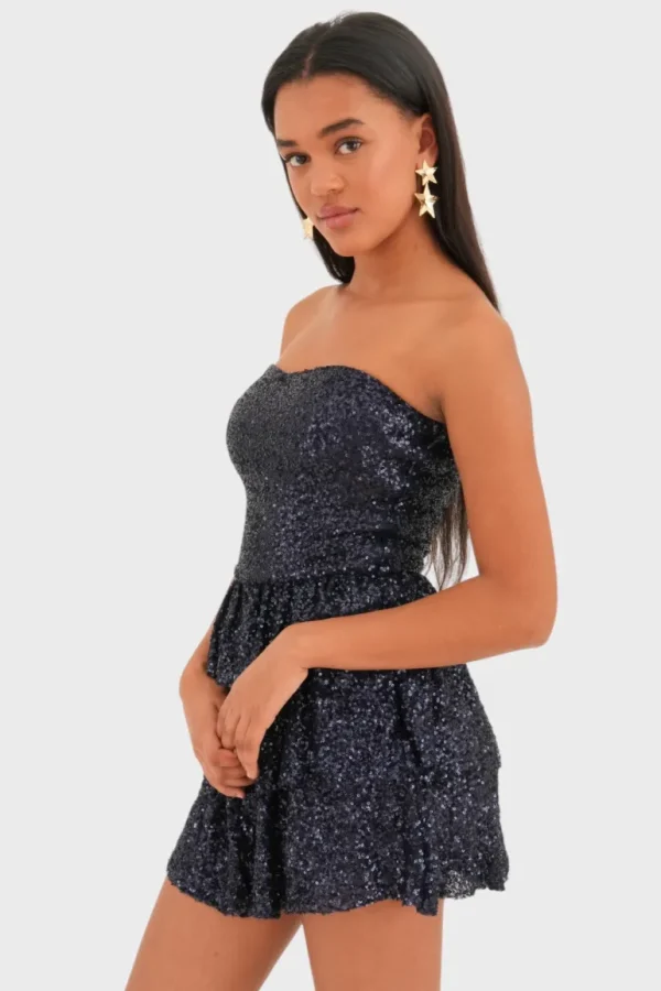 "Nightfall" dress navy