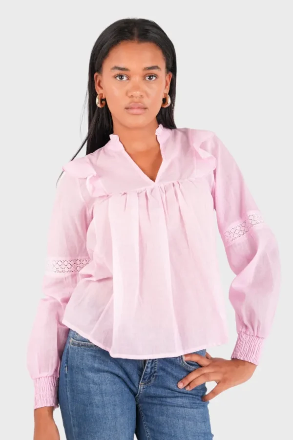 "Pink love" blouse