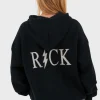 "Rock" hoodie navy