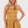 "Shining" dress gold