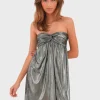 "Shiny" dress silver