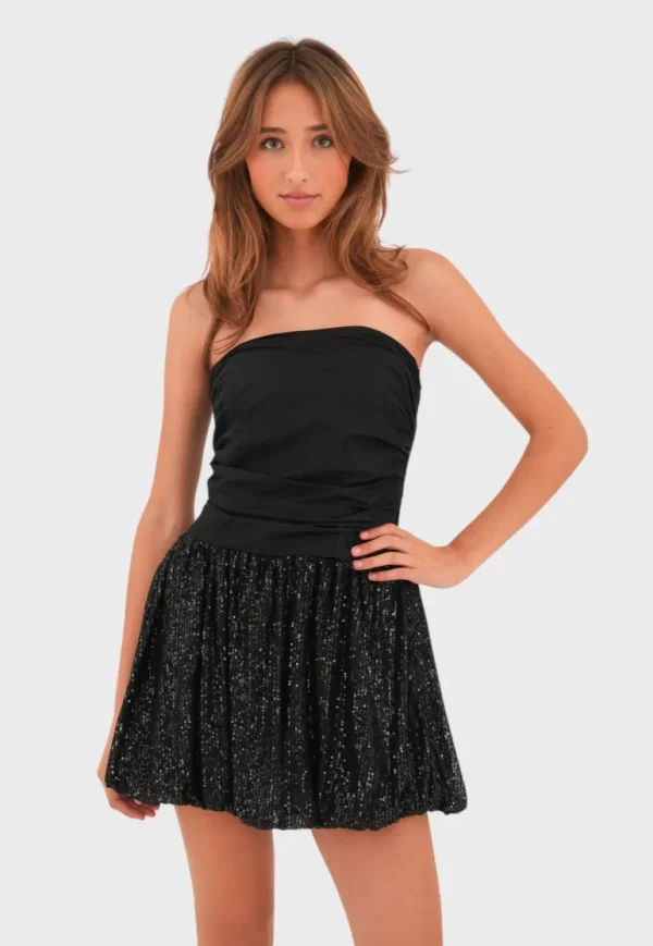 "Sparkle" dress black