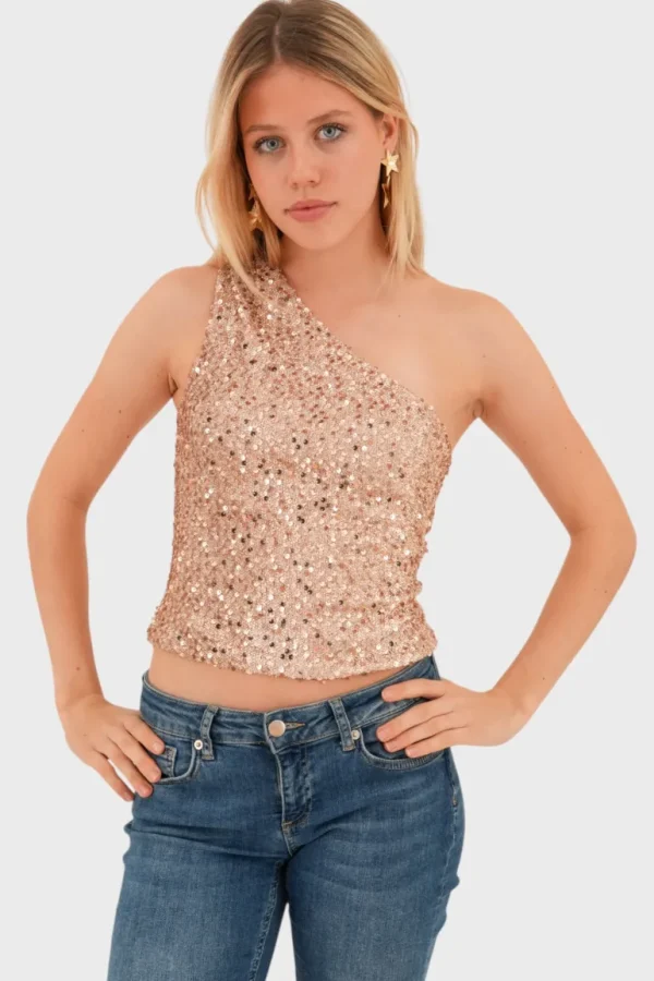 "Sparkle" top pink