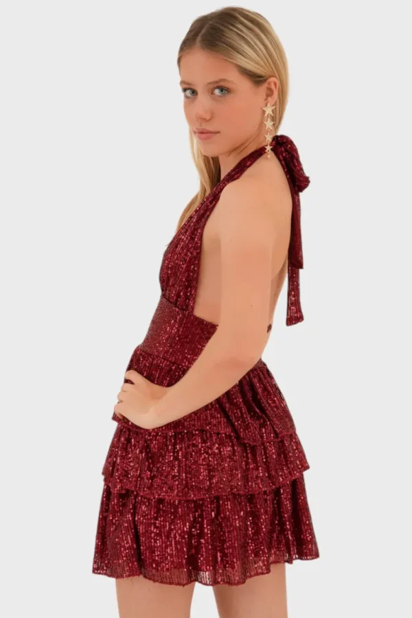 "Stardust" dress red