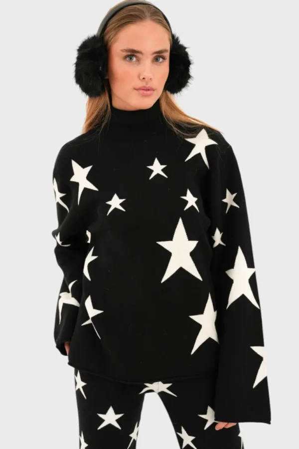 "Starlit" sweater black