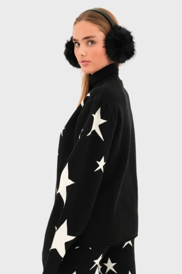 "Starlit" sweater black