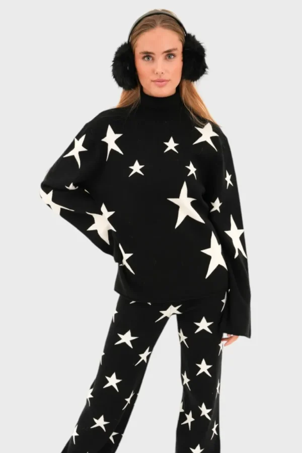 "Starlit" sweater black