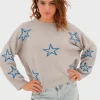 "Starry sky" sweater grey