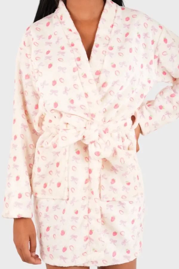 "Strawberry" bathrobe