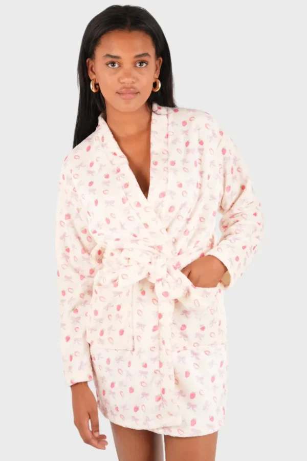 "Strawberry" bathrobe