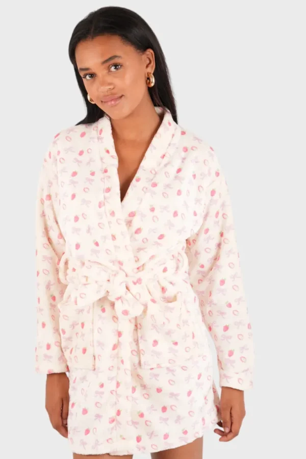 "Strawberry" bathrobe