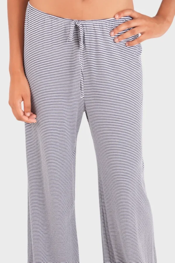 "Striped" pants black