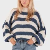 "Striped" sweater navy